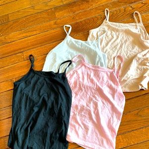 Set of 4 Tank Tops Girls M
